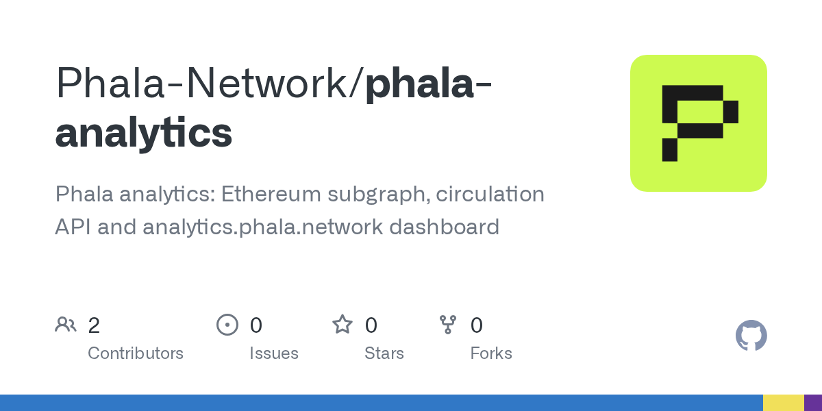 GitHub preview of Phala-Network/phala-analytics